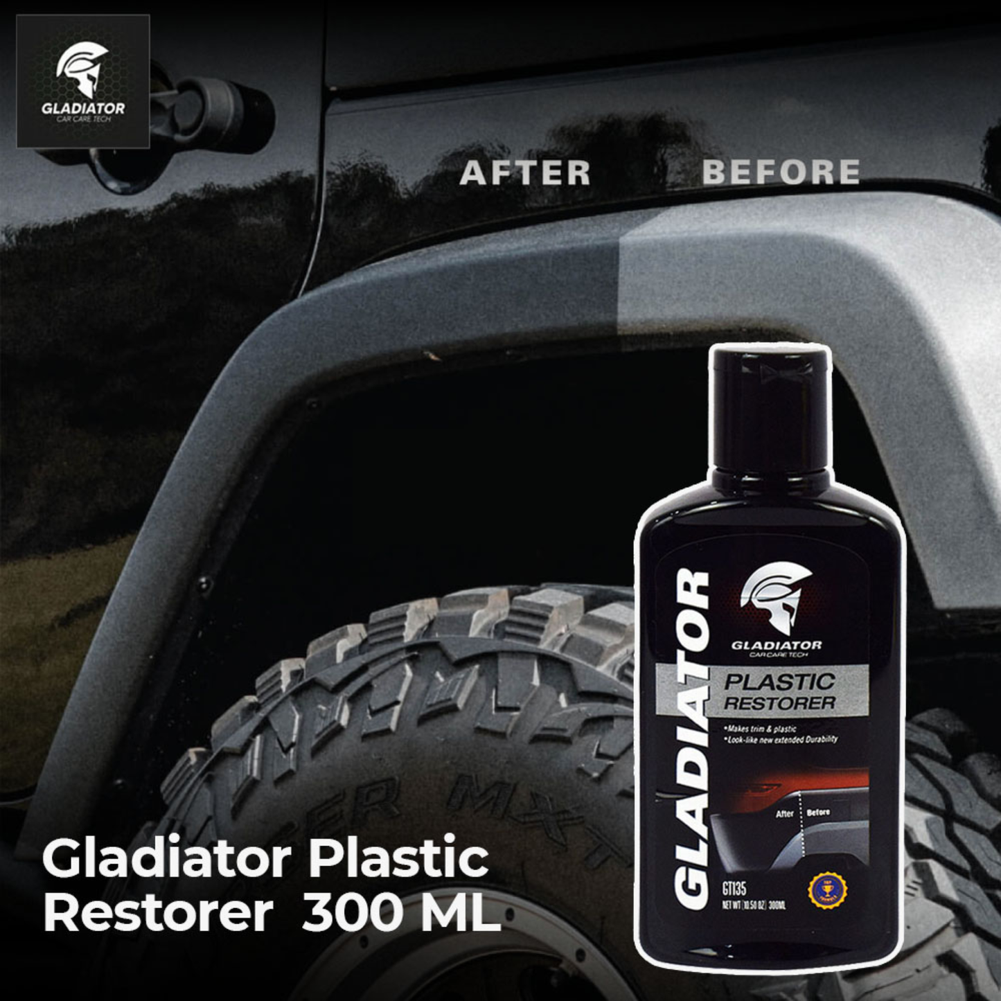 Gladiator Plastic Restorer – 300ML