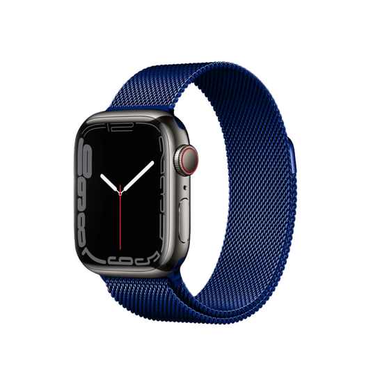 Blue Milanese Stainless Steel Loop Band – Apple Watch (All Models)