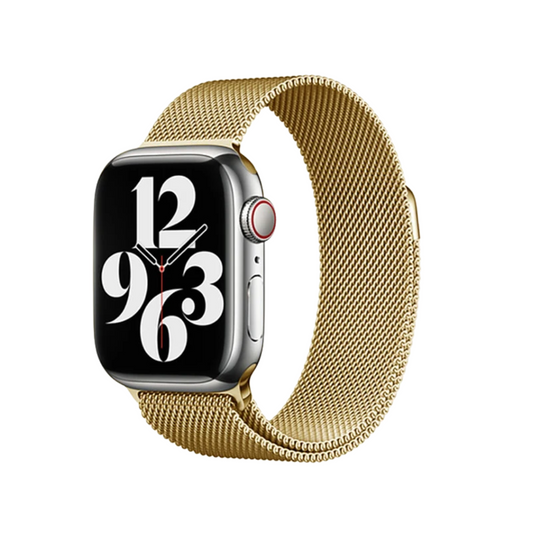 Gold Milanese Stainless Steel Loop Band – Apple Watch (All Models)