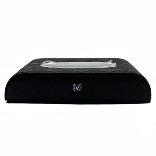 High Quality Car Leather Tissue Box with Logo – PU Leather