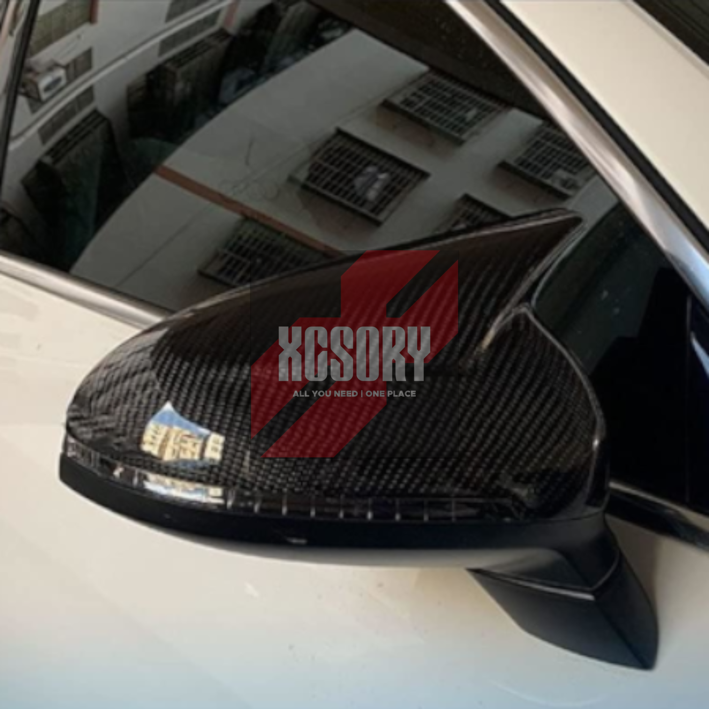 Batman Style Carbon Fiber Side Mirror Covers