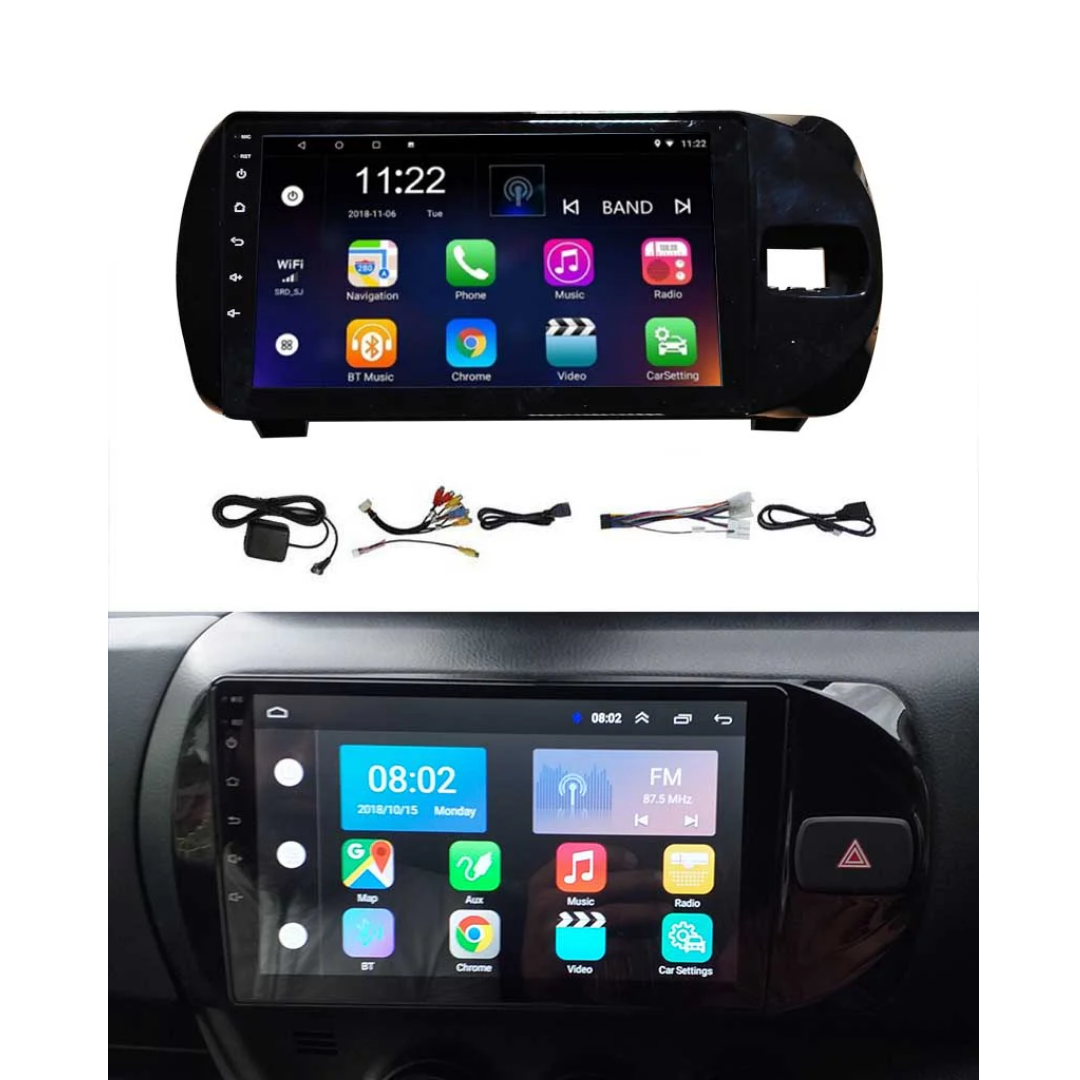 Toyota Vitz 2018-2021 Android Touch Screen Multimedia Player – GPS, Wi-Fi, Navigation, Mirror Link