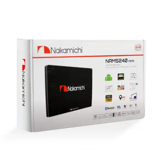 Nakamichi NAM5240 Android Multimedia Player with CarPlay – 2GB RAM / 32GB ROM – 9" & 10"