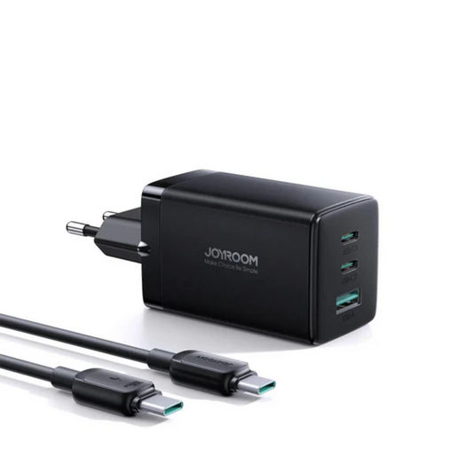 Joyroom JR‑TCG01 65W GaN Ultra Fast Charger + 100W USB‑C Cable