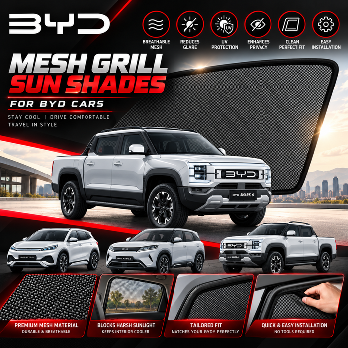 Mesh Grill Sun Shades for All BYD Car Models (Customized)