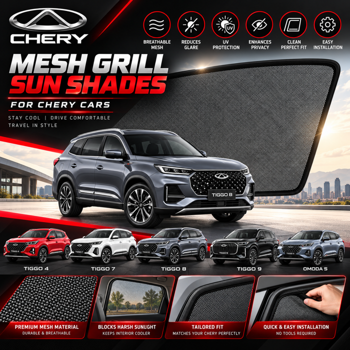 Mesh Grill Sun Shades for All CHERY Car Models (Customized)