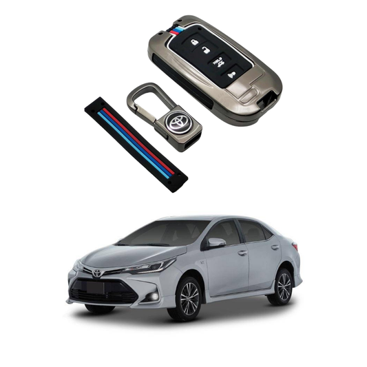 Toyota Corolla Grande 2017-2022 Key Cover with Metal Shell