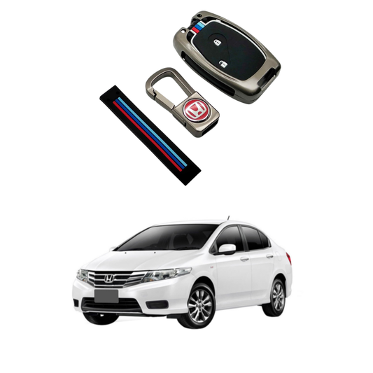 Honda City 2009-2020 Key Cover with Metal Shell