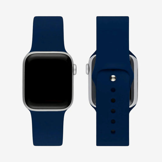 Navy Blue Silicone Strap – Apple Watch (All Sizes)