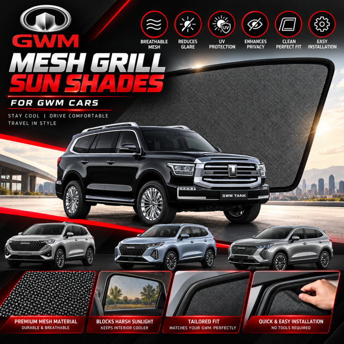 Mesh Grill Sun Shades for All GWM Car Models (Customized)