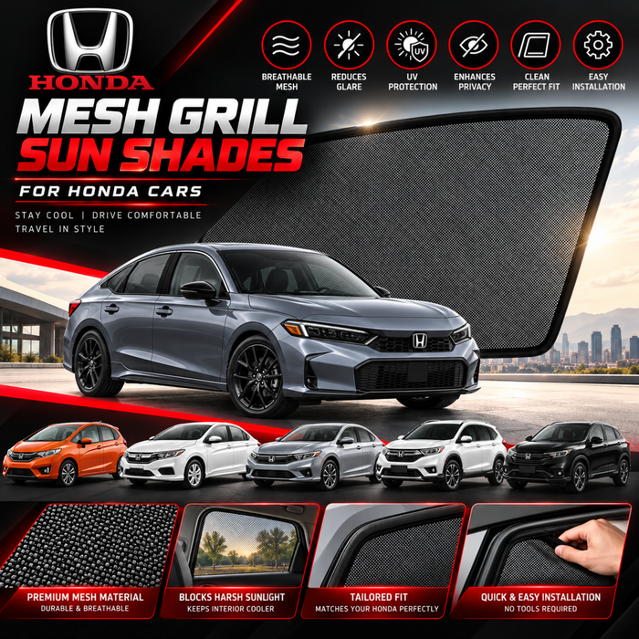 Mesh Grill Sun Shades for All HONDA Car Models (Customized)