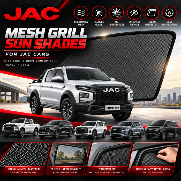 Mesh Grill Sun Shades for All JAC Car Models (Customized)