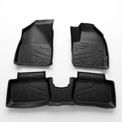 Toyota Yaris TPE Floor Mats Black 3 Pcs 2020–2026