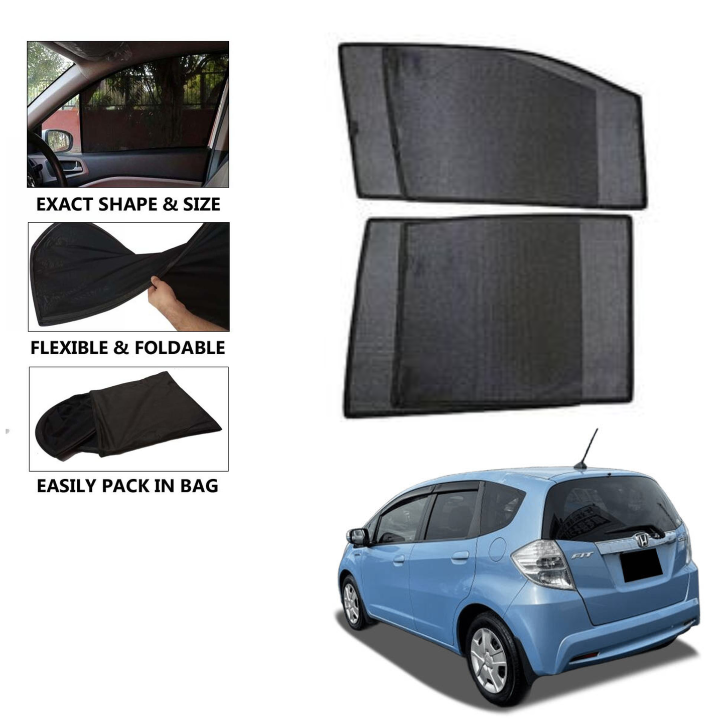 Honda Fit Shuttle 2012 Model Car Shades