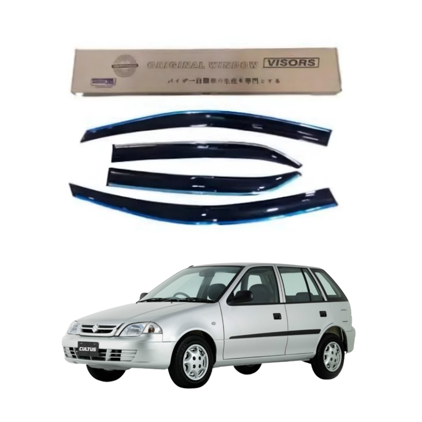 Suzuki Cultus (2000-2016) Model Air Press / Sunvisor With Chrome