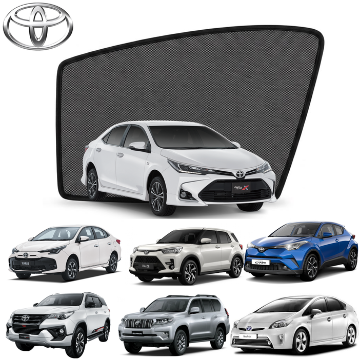 Mesh Double Layered Sun Shades for All TOYOTA Car Models (Customized)