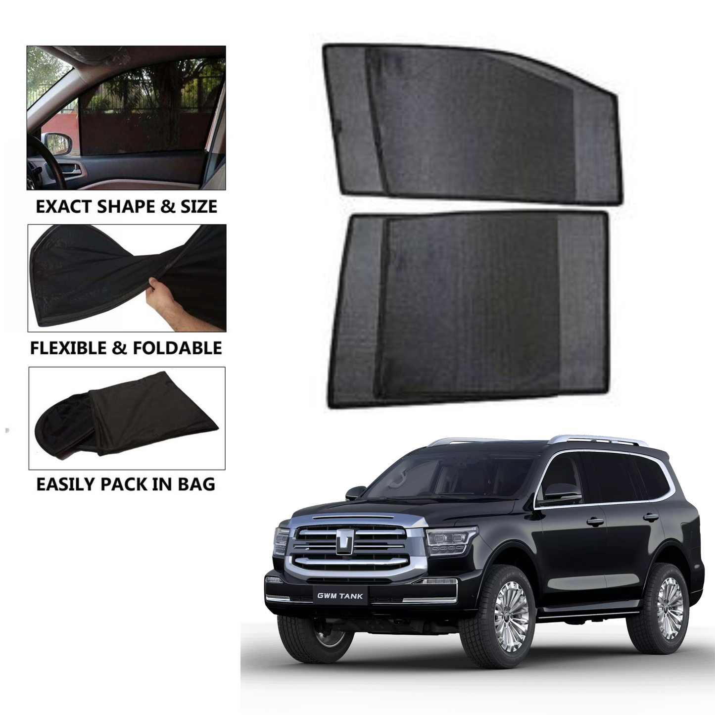 GWM Tank 500 Car Shades