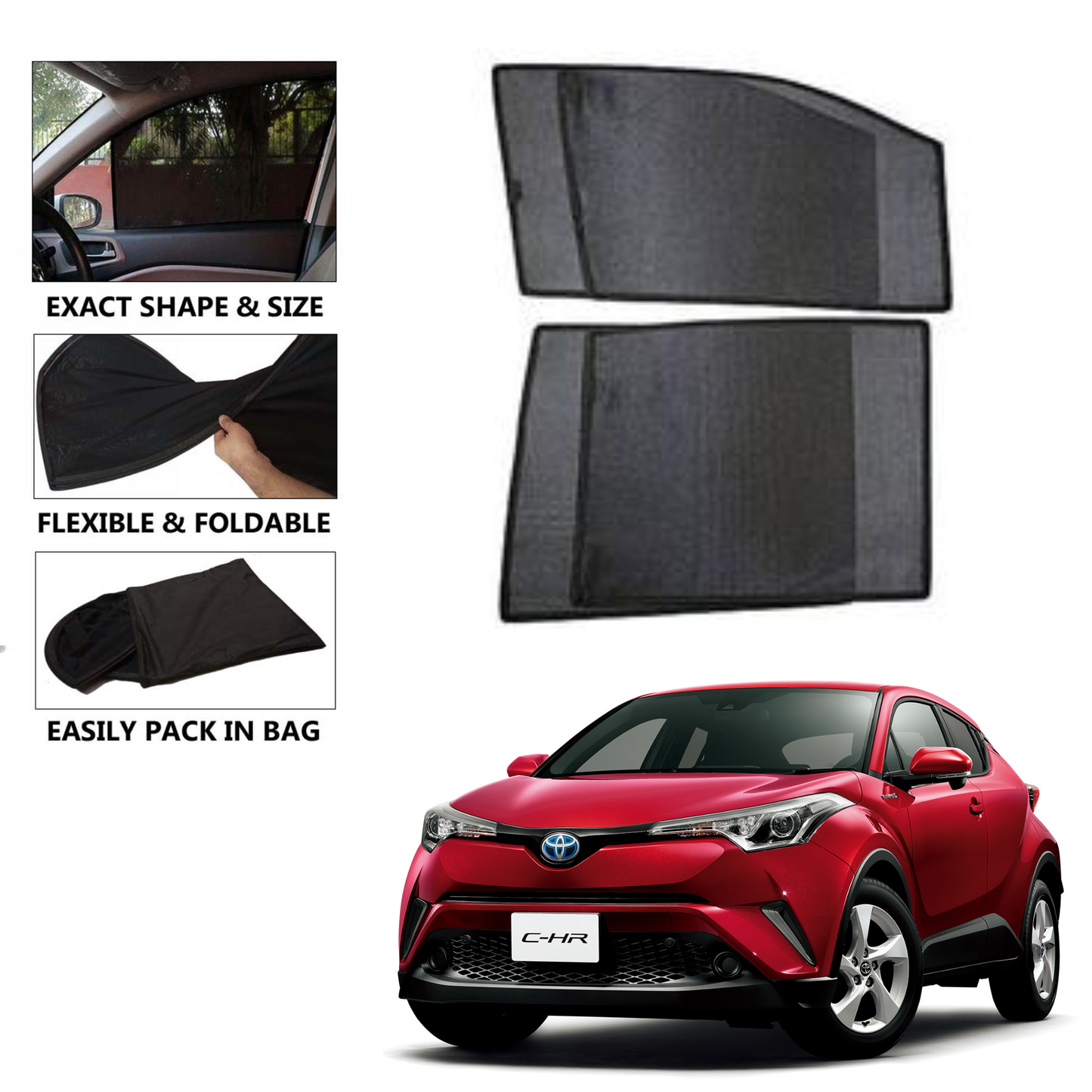 Toyota C-HR (2016-2022) Model Car Shades
