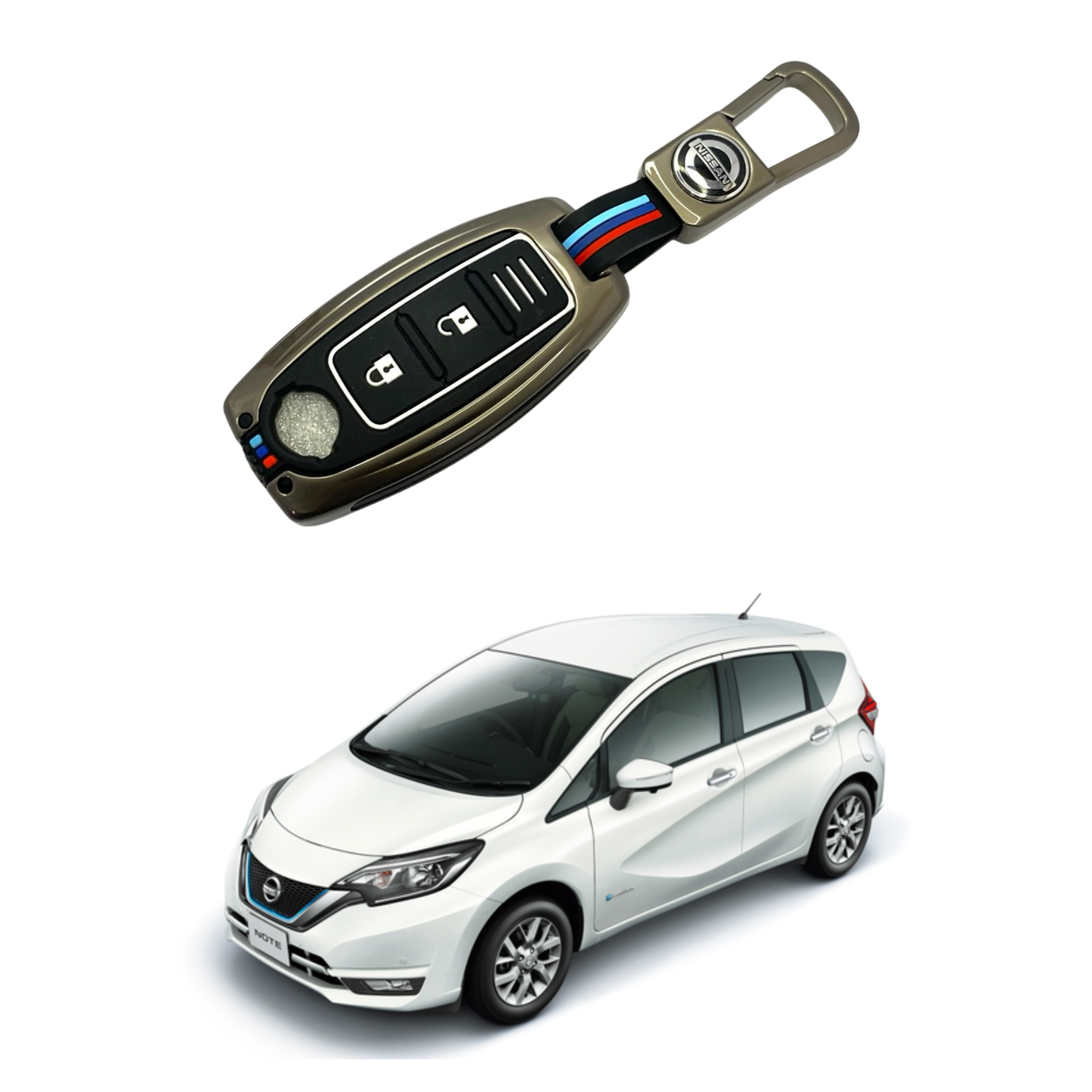 Nissan Note E-Power Key Cover with Metal Shell