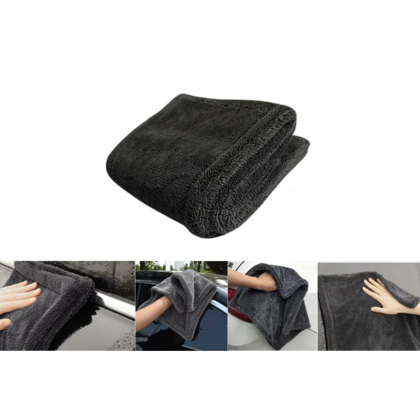 Double Twist Pile Microfiber Drying Towel – 1300 GSM Ultra-Absorbent Car Drying Cloth