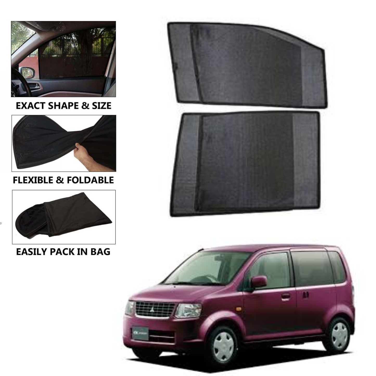 Mitsubishi EK Wagon (2006-2010) Model Car Shades