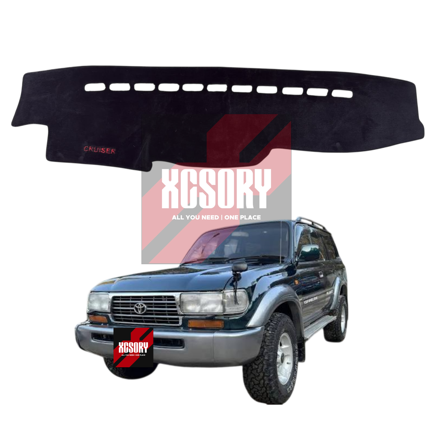 Land Cruiser Multivalve 1995 Model Velvet Dashboard Mat