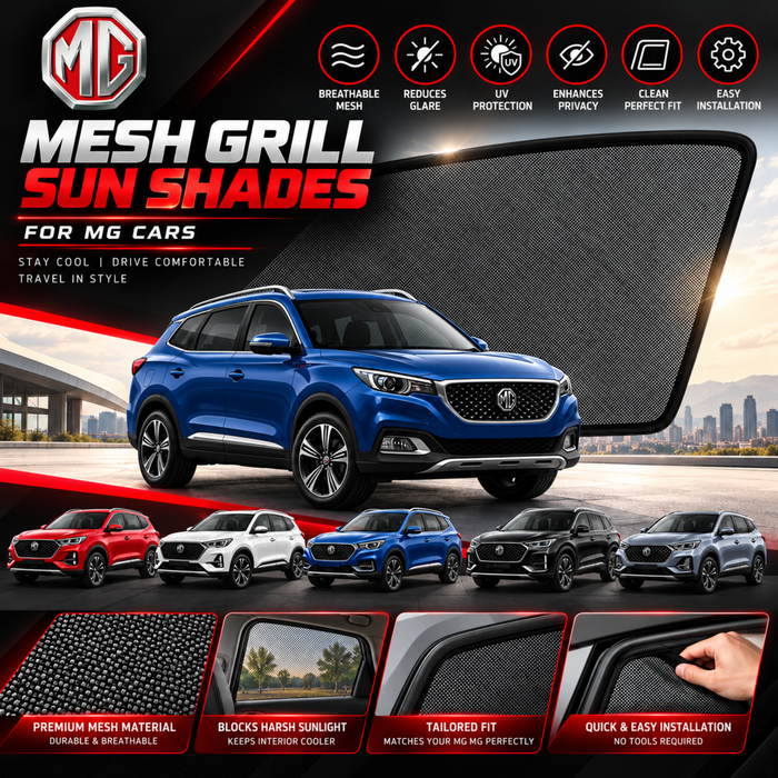 Mesh Grill Sun Shades for All MG Car Models (Customized)
