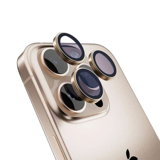 Premium Camera Lens Rings – Gold / Desert Titanium (Metal Finish)