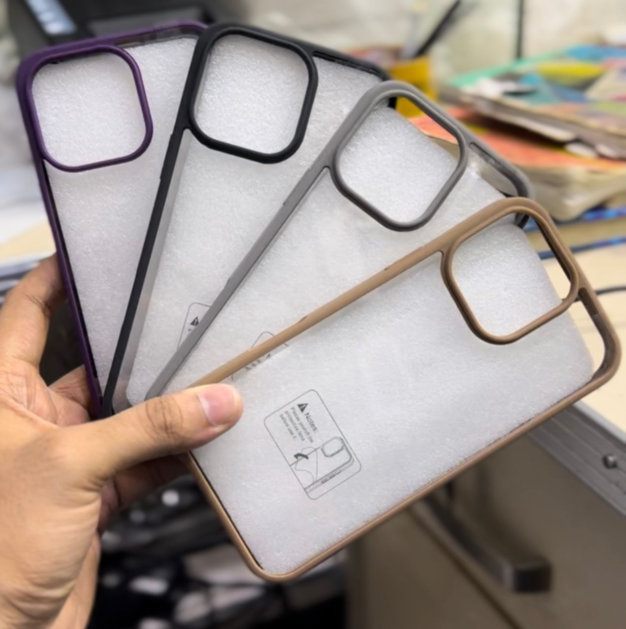 Spigen Clear Bordered Protective Case for iPhone