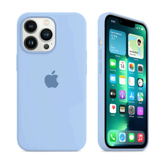 Sky Blue Silicone Case for iPhone